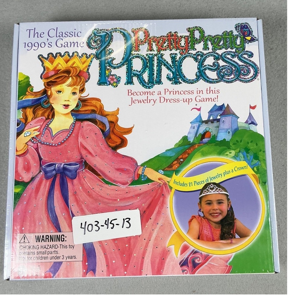 Pretty Pretty Princess Jewelry Dress Up Board Game Winning Moves Hasbro New